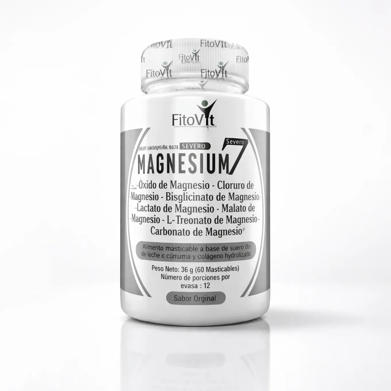 Mejora tu energía, enfoque, descanso, articulaciones, vitalidad y bienestar general con Magnesium 7 de FITOVIT (x60)