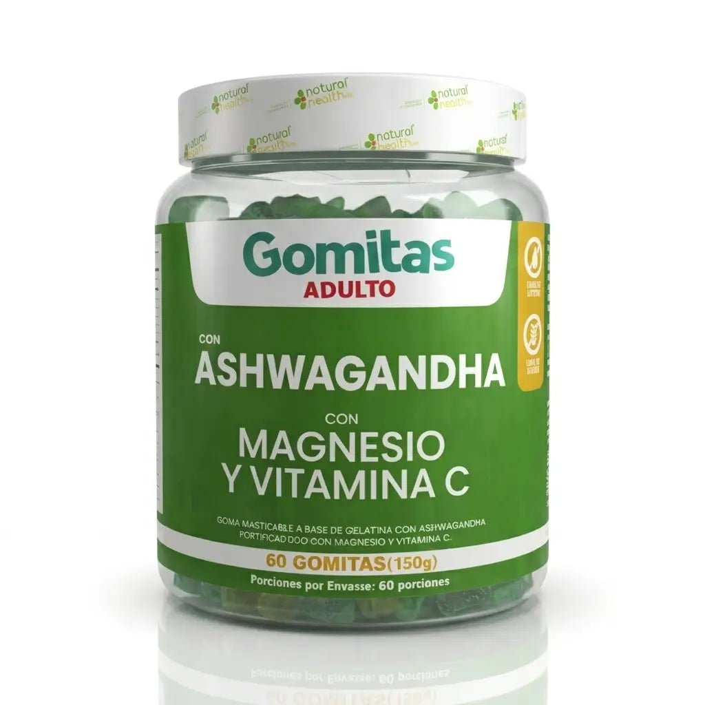Gomitas con ashwagandha, magnesio y vitamina C