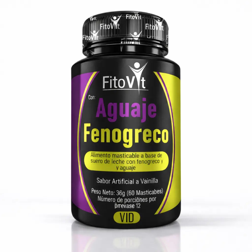 Apoya la salud femenina, tu digestión y tu equilibrio hormonal con las cápsulas Aguaje y Fenogreco de Fitovit (x60)