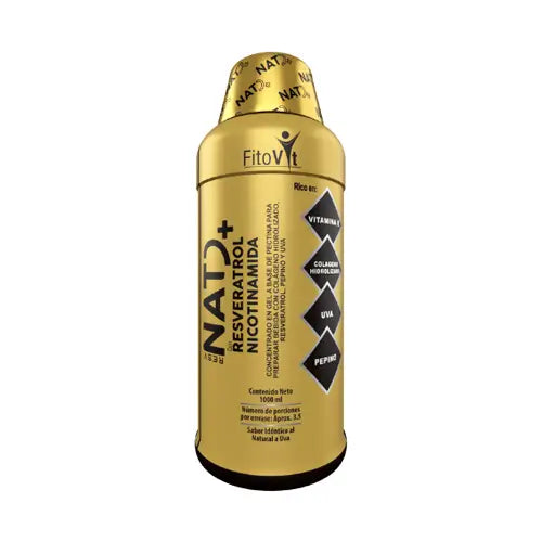 Rejuvenece, mejora la energía celular y mantiene la vitalidad general con NATD+ Resveratrol, Nicotinamida | FITOVIT x1000 ml