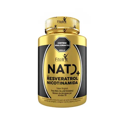 Rejuvenece, mejora la energía celular y mantiene la vitalidad general con NAD+, Resveratrol, Nicotinamida | FITOVIT x60